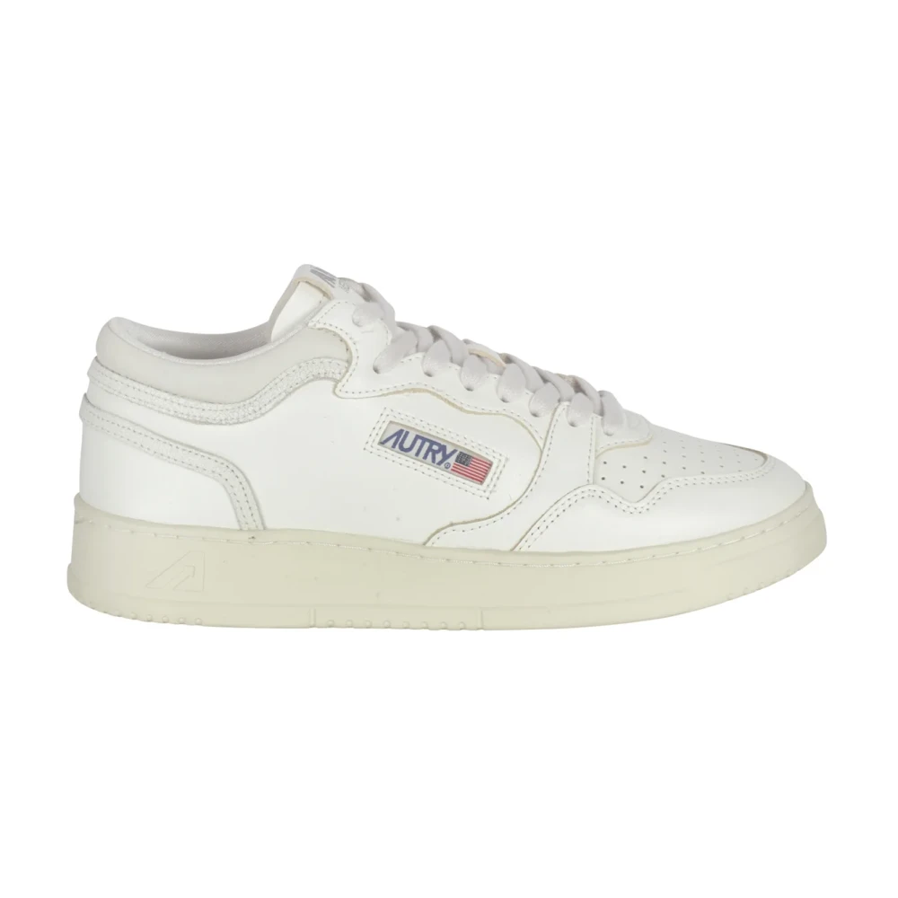 Autry White Sneakers, Female, 3 Uk, Medalist Mid
