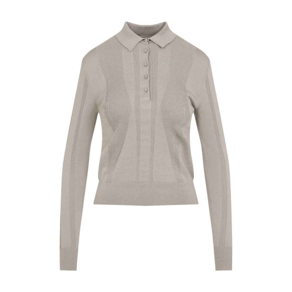 Dries Van Noten Klassiek Poloshirt voor Tours Gray Dames