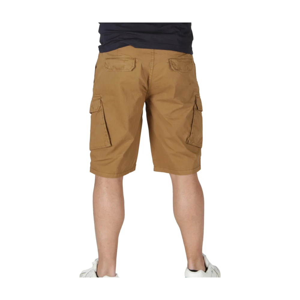 Lyle & Scott Klassieke Katoenen Herenshorts voor Lente Zomer Brown Heren