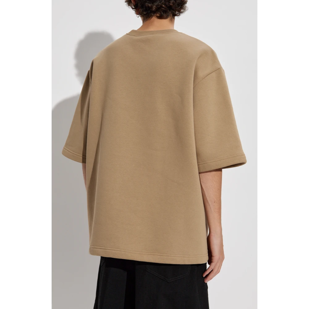 Dsquared2 T-shirt met logo Beige Heren