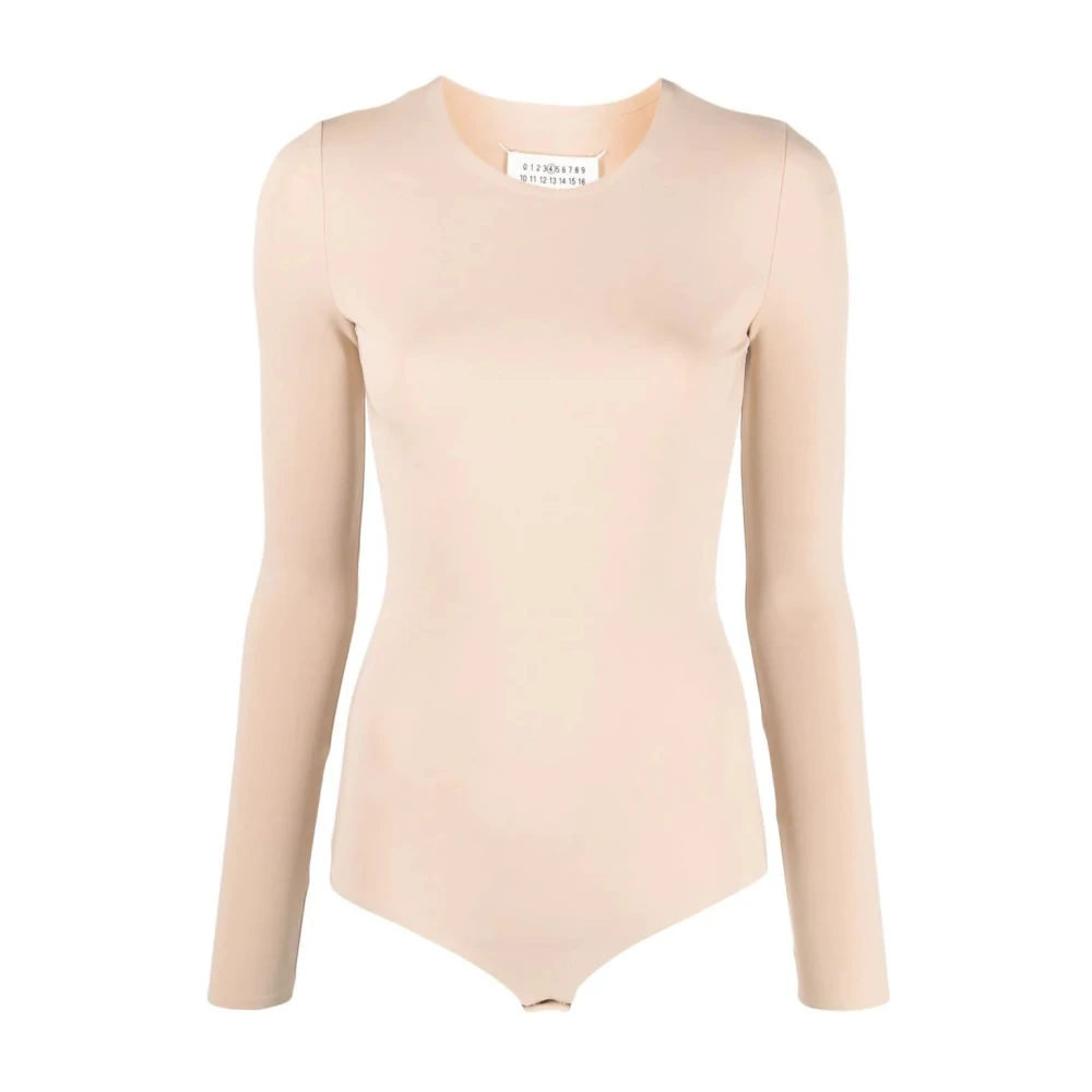 Maison Margiela Women's Beige Viscose Elastane Blouse