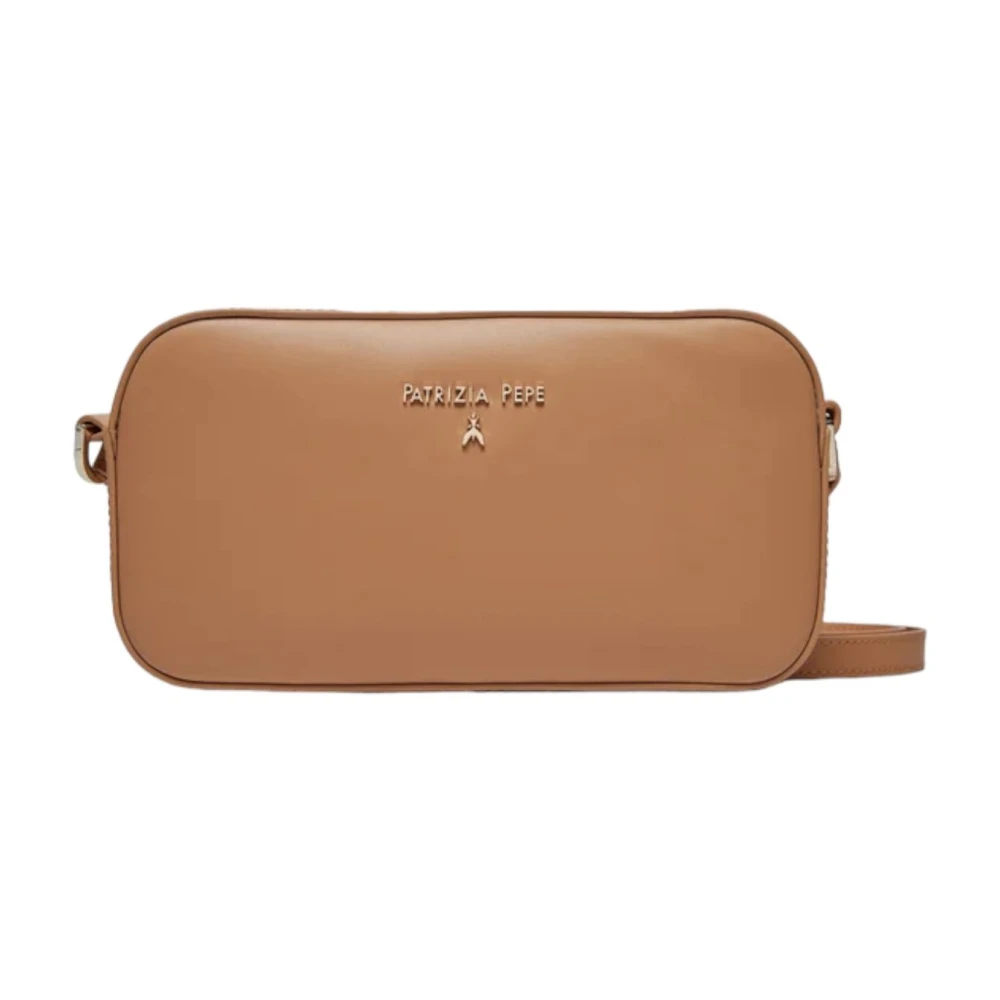 PATRIZIA PEPE Stijlvolle Leren Dames Tas Beige Dames