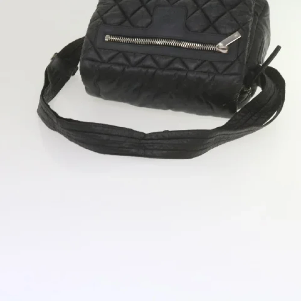 Chanel Vintage Pre-owned Nylon shoulder-bags Black Dames