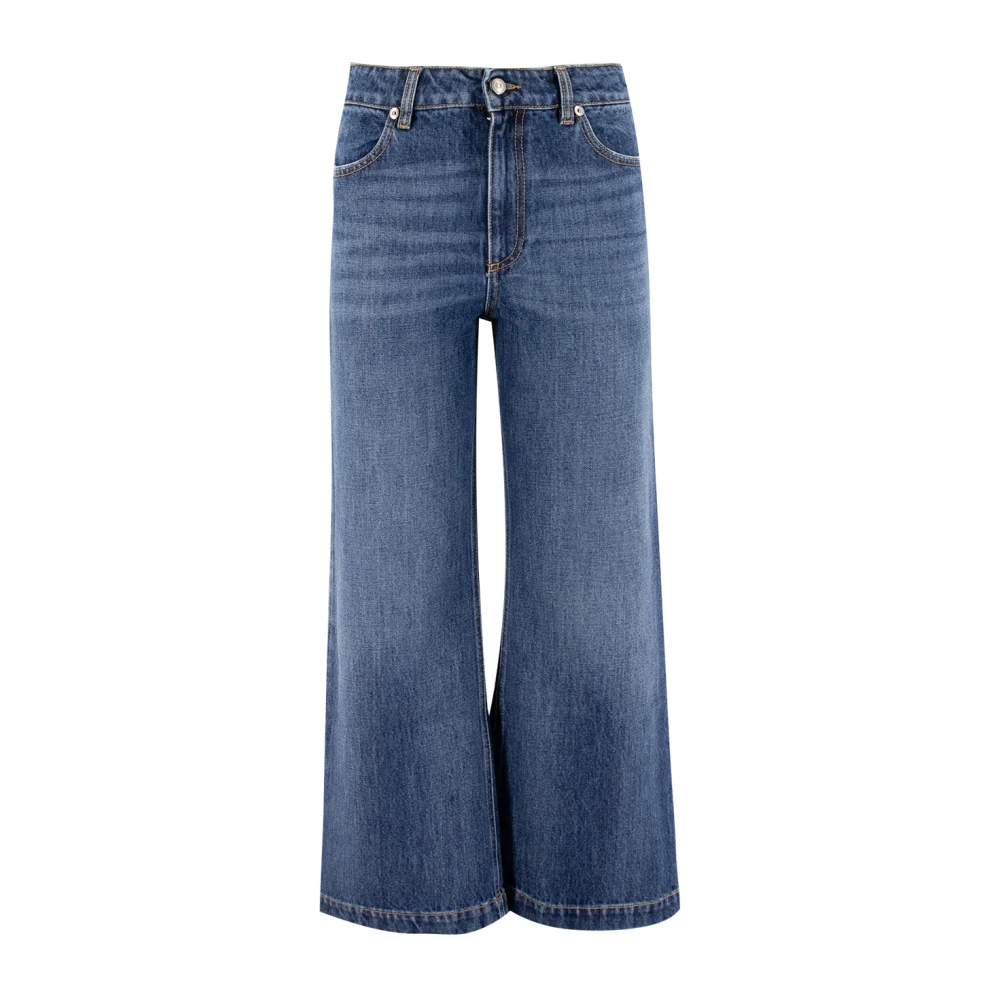 Antonelli Firenze Wijde Pijp Origineel Ontwerp Jeans Blue Dames