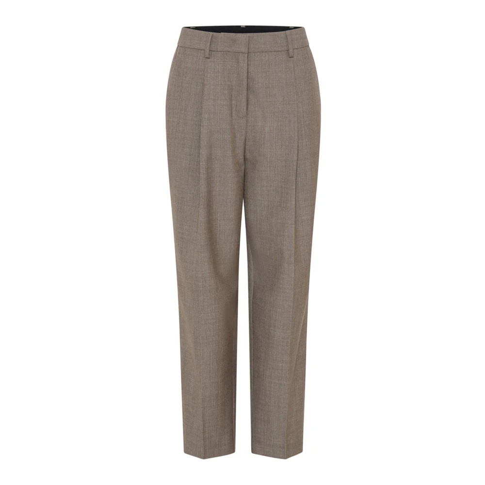 Heartmade Elegante Broek Sand Melange Beige Dames