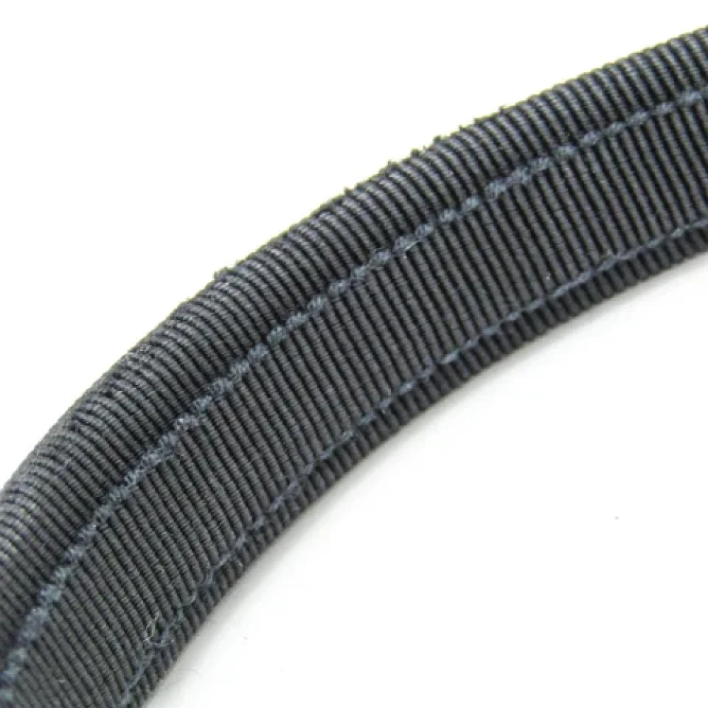 Salvatore Ferragamo Pre-owned Cotton hair-accessories Black Dames
