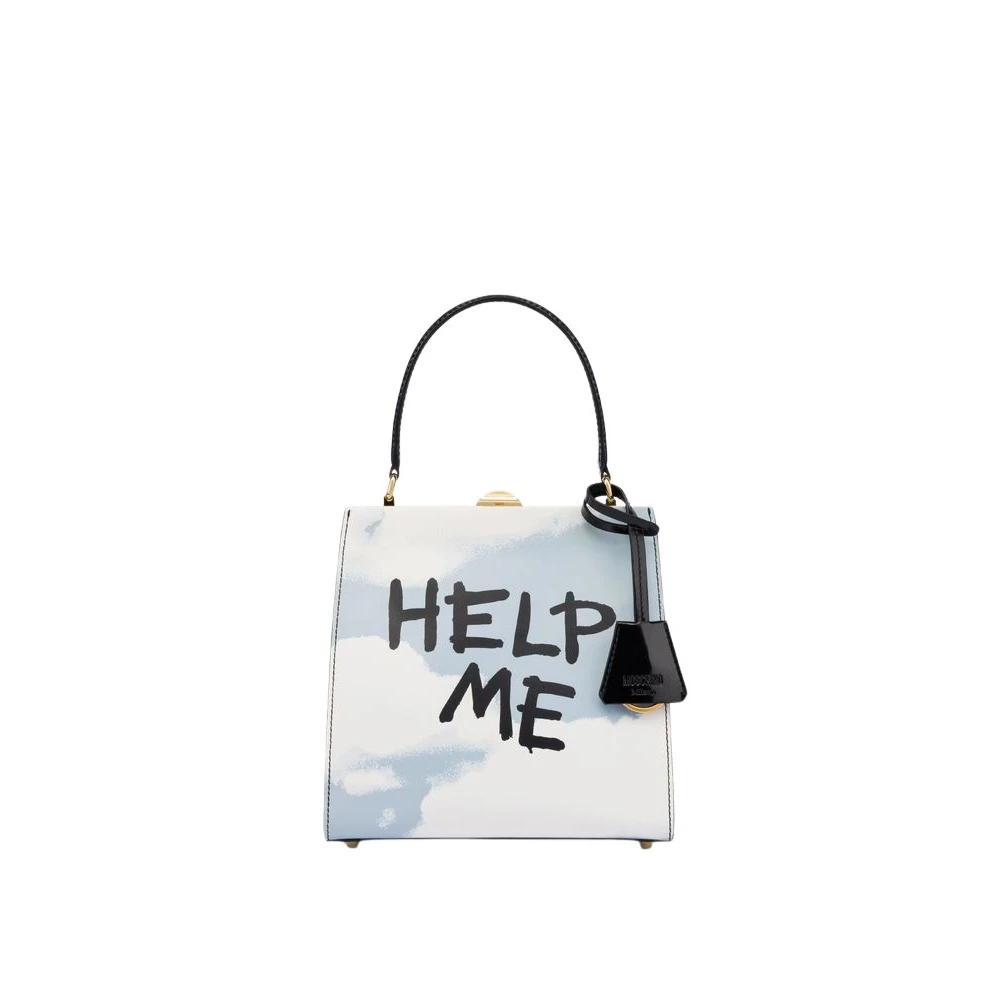 Moschino Women's Blue Archive Clouds Handbag
