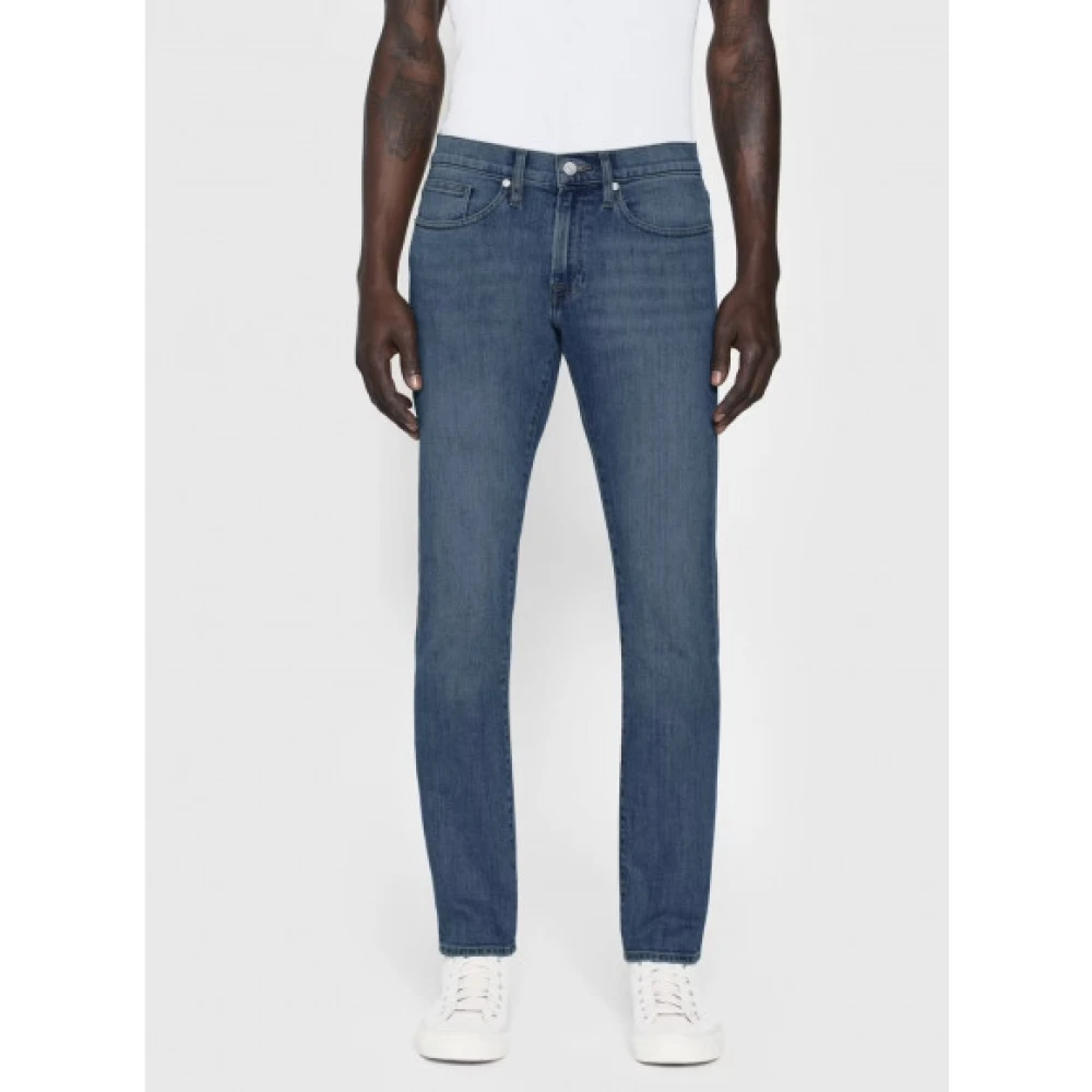 Frame Slim Straight Leg Jeans Blue Heren