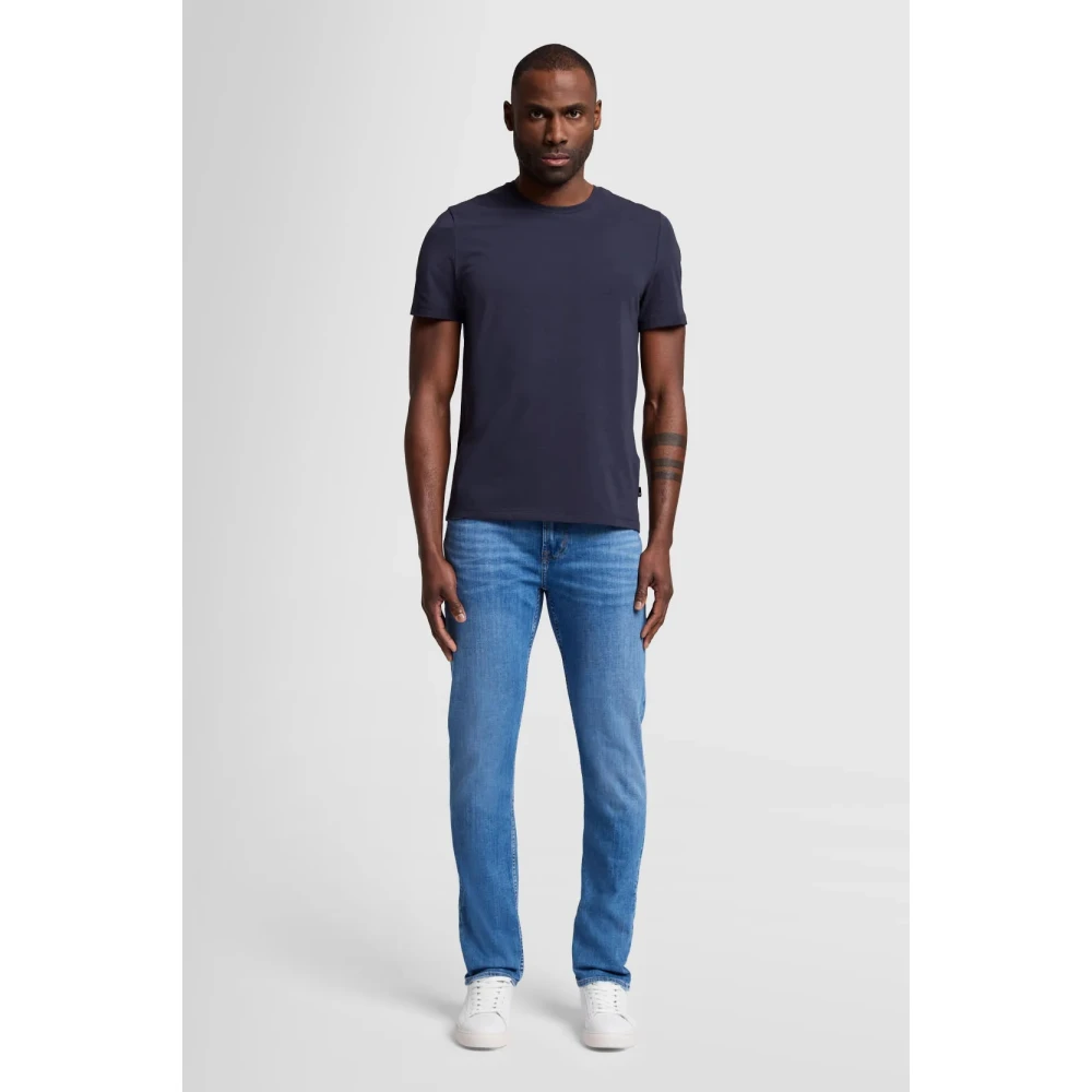 7 For All Mankind Slim Fit Jeans Donkerblauw Blue Heren