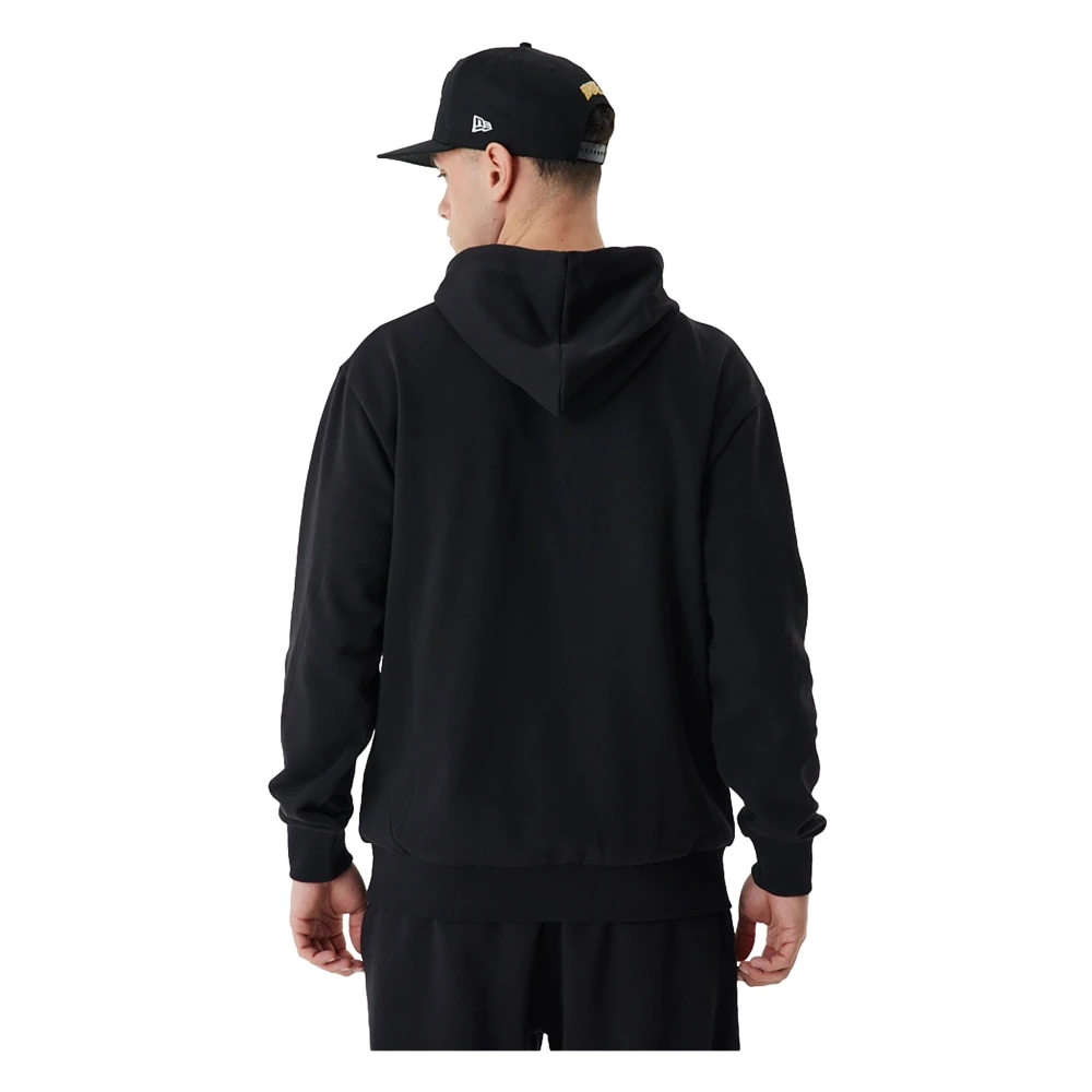 new era Zwarte Bulls Team Script Hoodie Black Heren