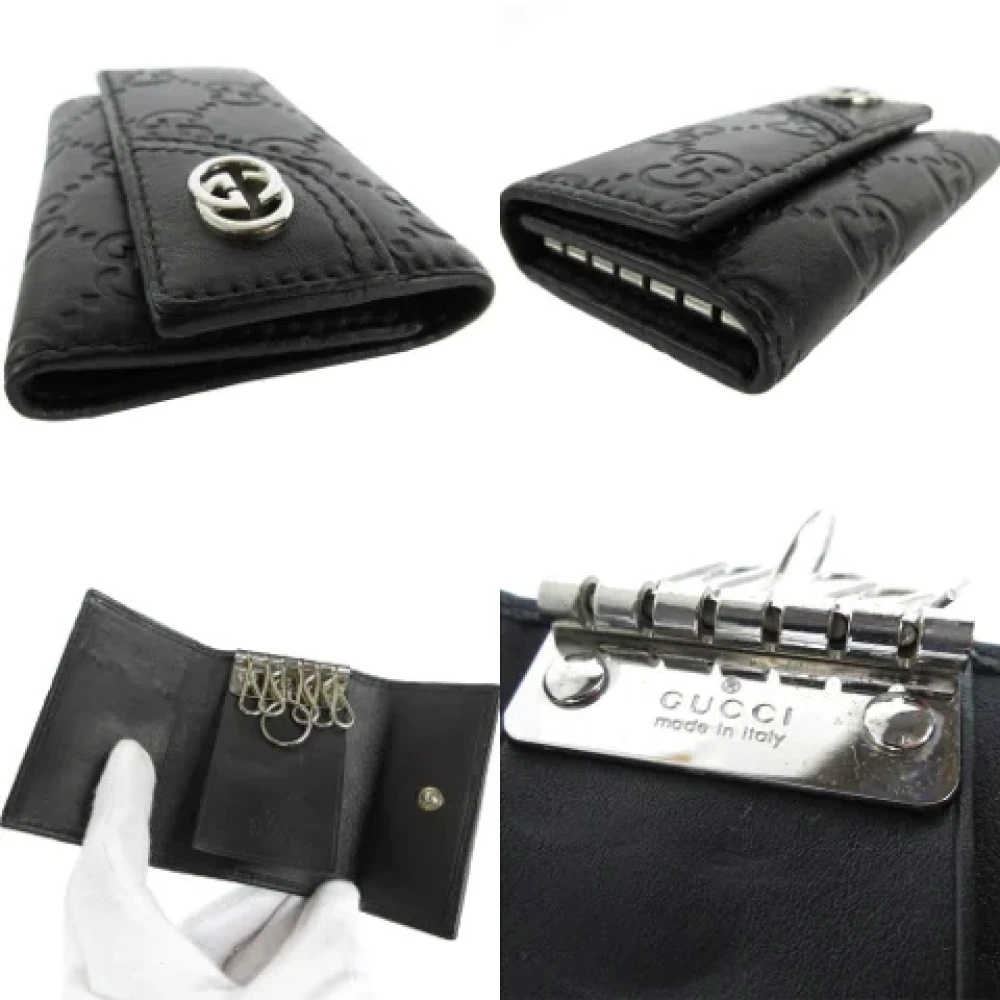Gucci Vintage Pre-owned Canvas key-holders Black Dames