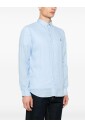 blue-button-up-shirt-with-pony-motif