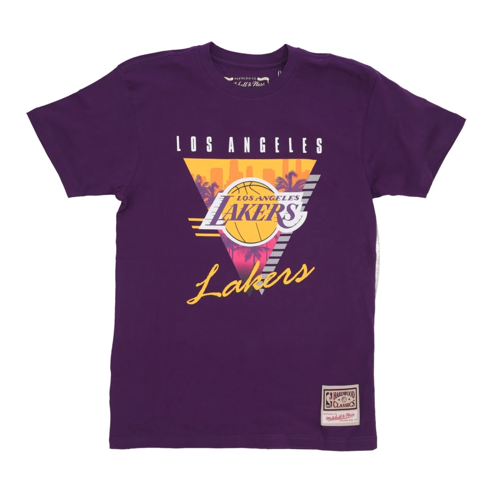 Mitchell & Ness NBA Final Seconds Tee Paars Purple Heren