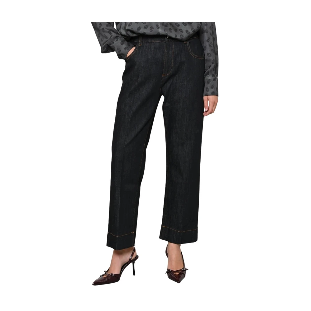 Kaos Slim Straight Fit Nicole Jeans Blue Dames