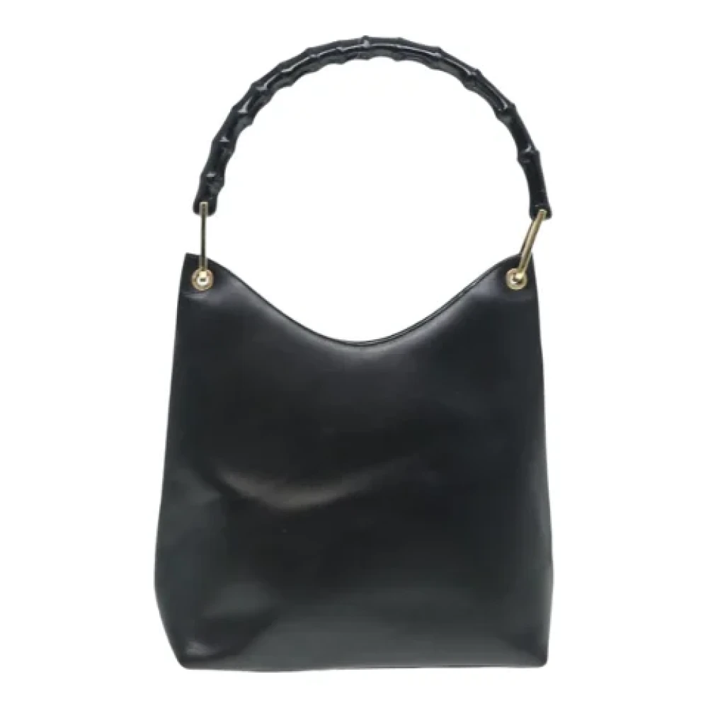 Gucci Vintage Pre-owned Leather shoulder-bags Black Dames