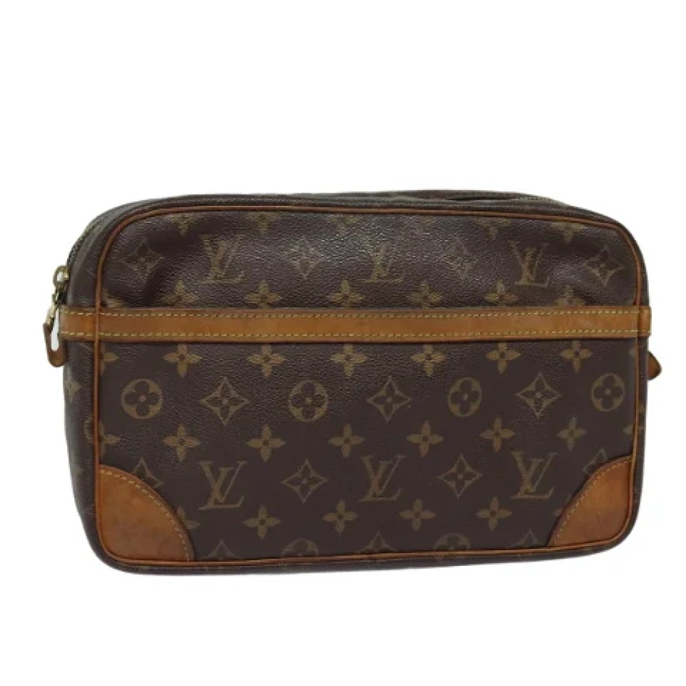 Louis Vuitton Vintage Pre-owned Canvas clutches Brown Dames