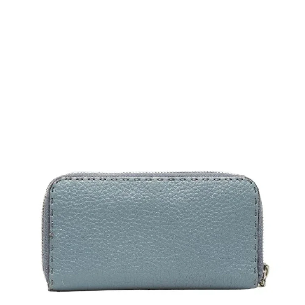 Fendi Vintage Pre-owned Leather wallets Blue Dames
