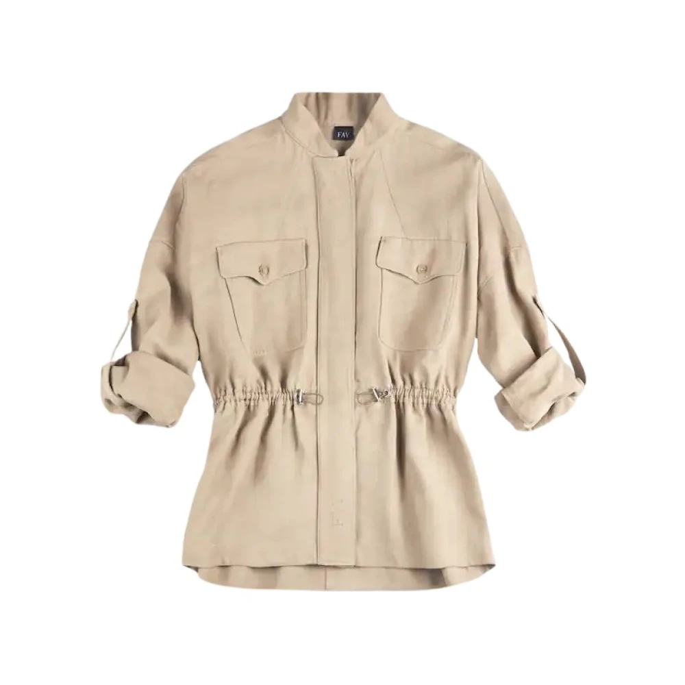 Fay Mujer Beige Chaquetas, Talla: M
