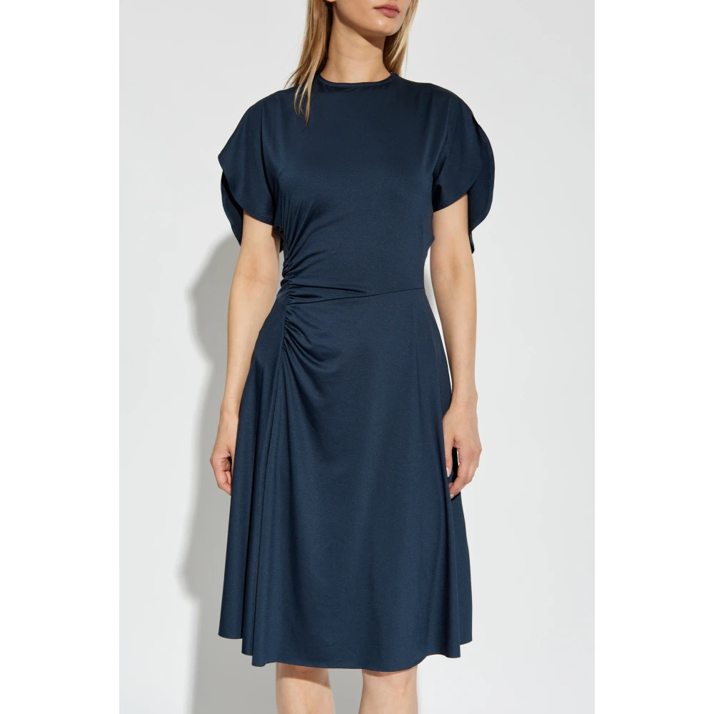 Victoria Beckham Gedrapeerde Jurk Blue Dames