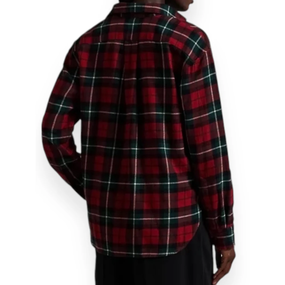 Polo Ralph Lauren Relaxed-Fit geruite overhemd Red Dames