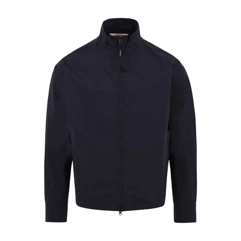 Aspesi Waterafstotend katoen-nylon jack Blue Heren