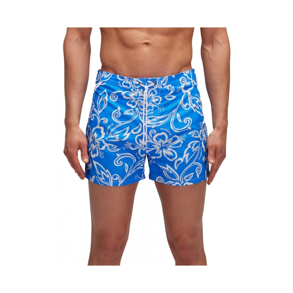 Sundek Vintage Hibiscus Zwemshorts Multicolor Heren
