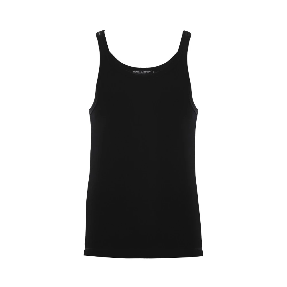 Dolce & Gabbana Svart Sleeveles Topp