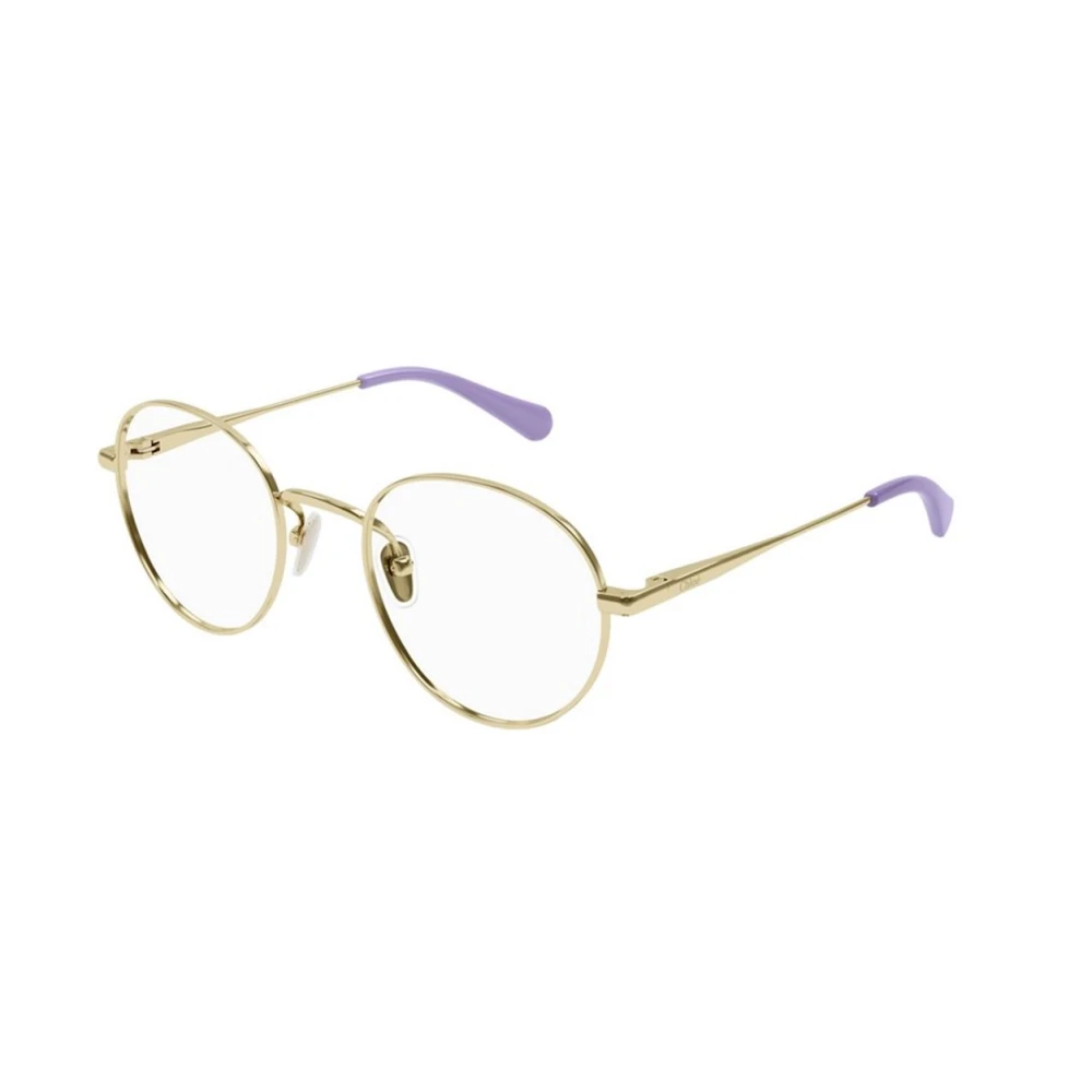 Chloé Gouden Montuur Zonnebril Cc0024O 001 Yellow Unisex