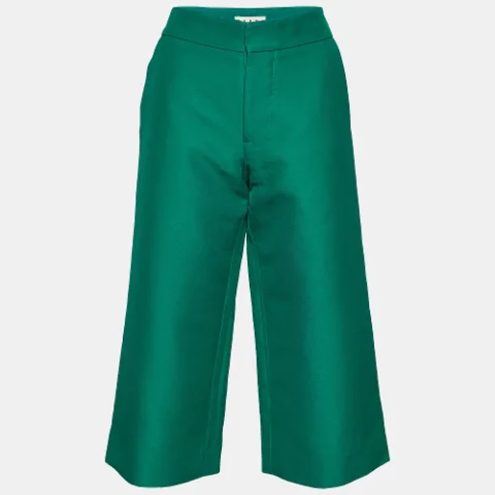 Marni Pre-owned Cotton bottoms Green Dames