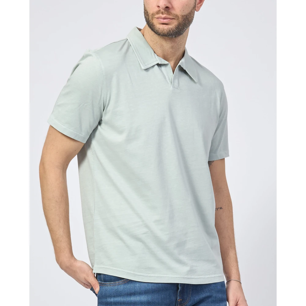 Ecoalf Blauwe Organische Katoenen Poloshirt Blue Heren