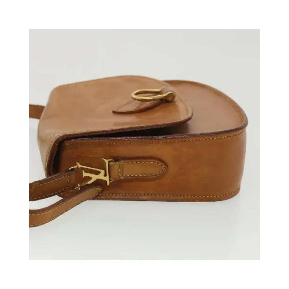 Louis Vuitton Vintage Beige Nomade Leren Clutch Planner Brown Dames