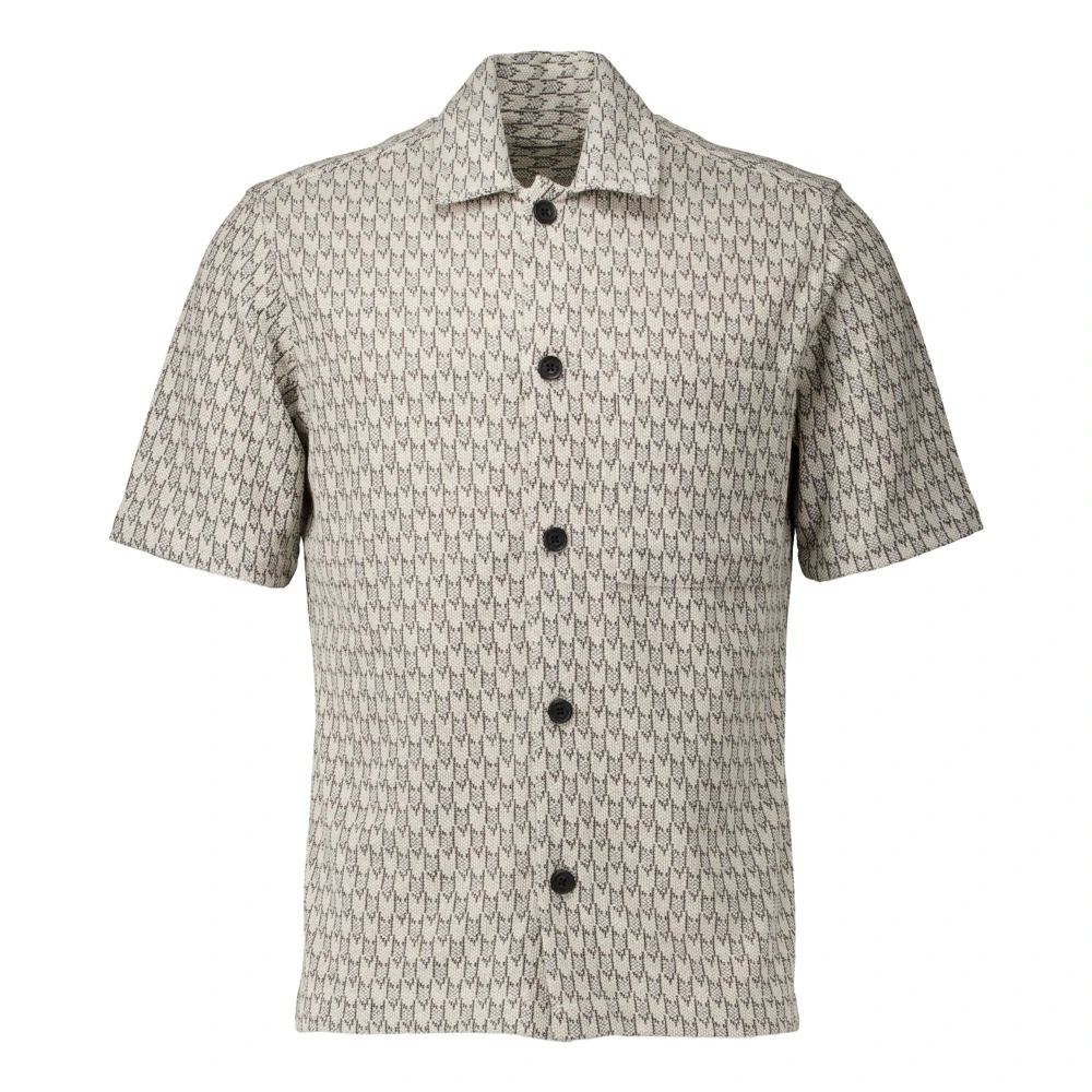 Genti Men's Beige Tops For Wo - Short Sleeve Shirts - S - Shirts