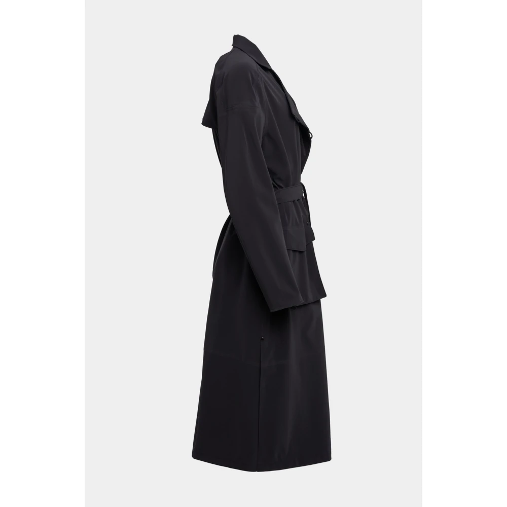 Stutterheim Matte Trenchcoat met Modern Design Black Dames
