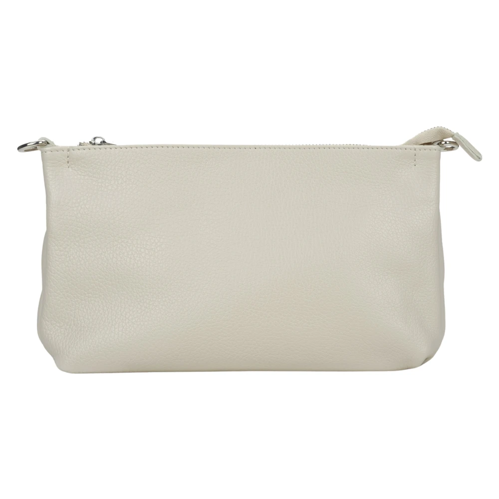 Estro Dames Crème Beige Leren Crossbody Tas Er00115562 Beige Dames