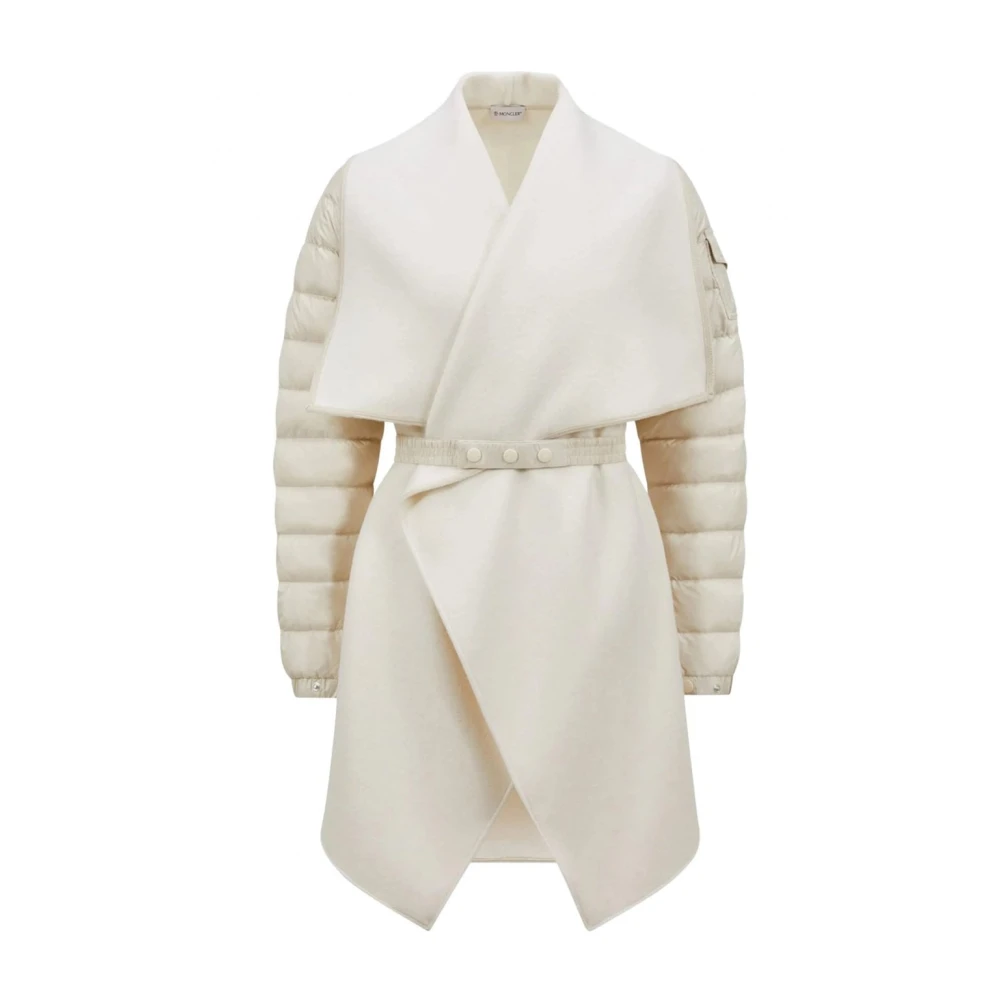 Moncler - Coats > Parkas - White - Moncler - Modalova