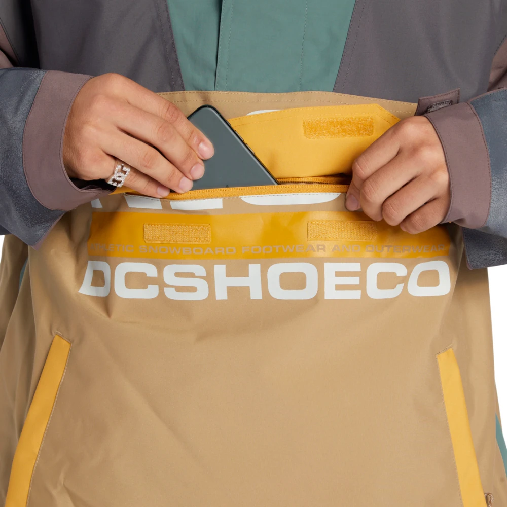 DC Shoes Beige Weather Defense Coat Magnetic Multicolor Heren