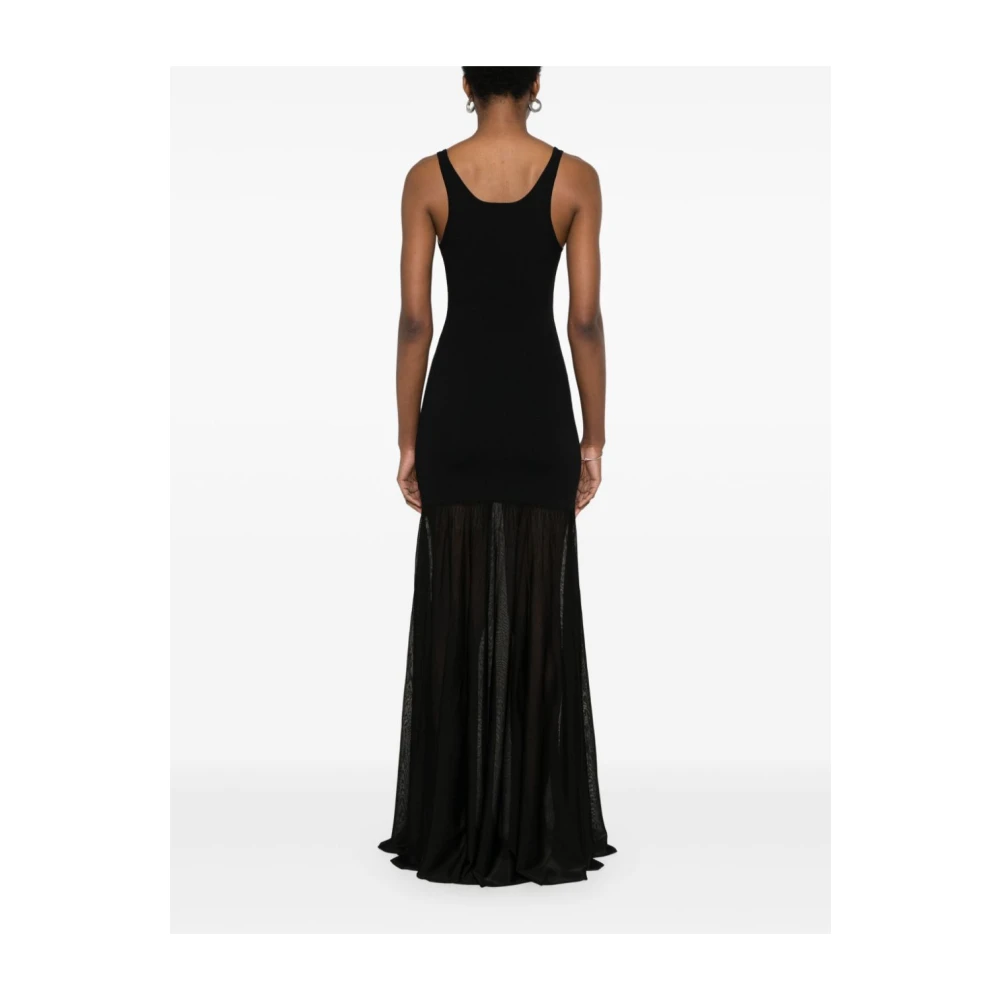 TotêMe Zwarte Jersey Stretch Jurk Black Dames