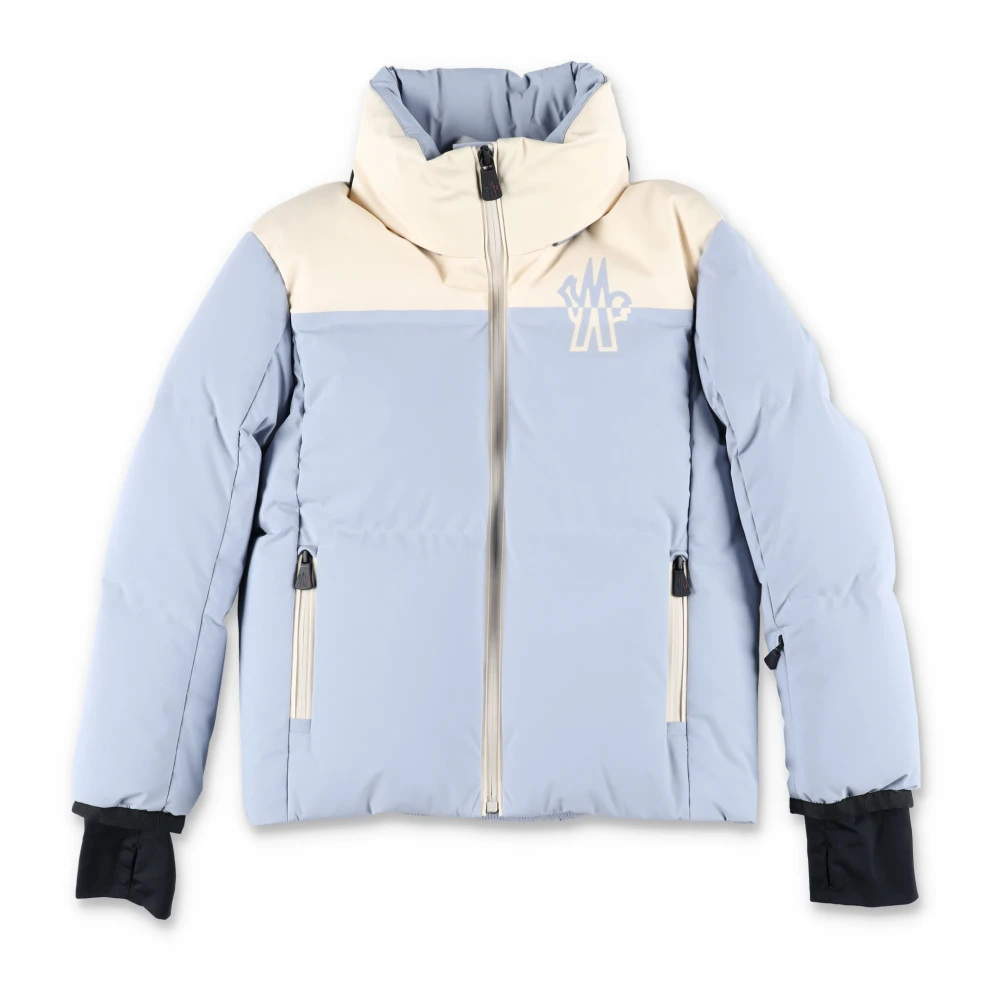 Moncler Ljusblå ytterkläder jacka Aw24 Blue, Flicka