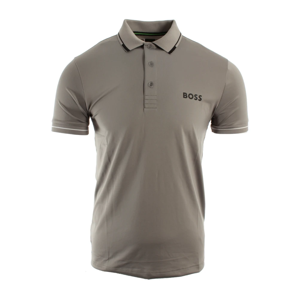 Hugo Gray Polo Shirts, Male, L, Paul Pro Polo