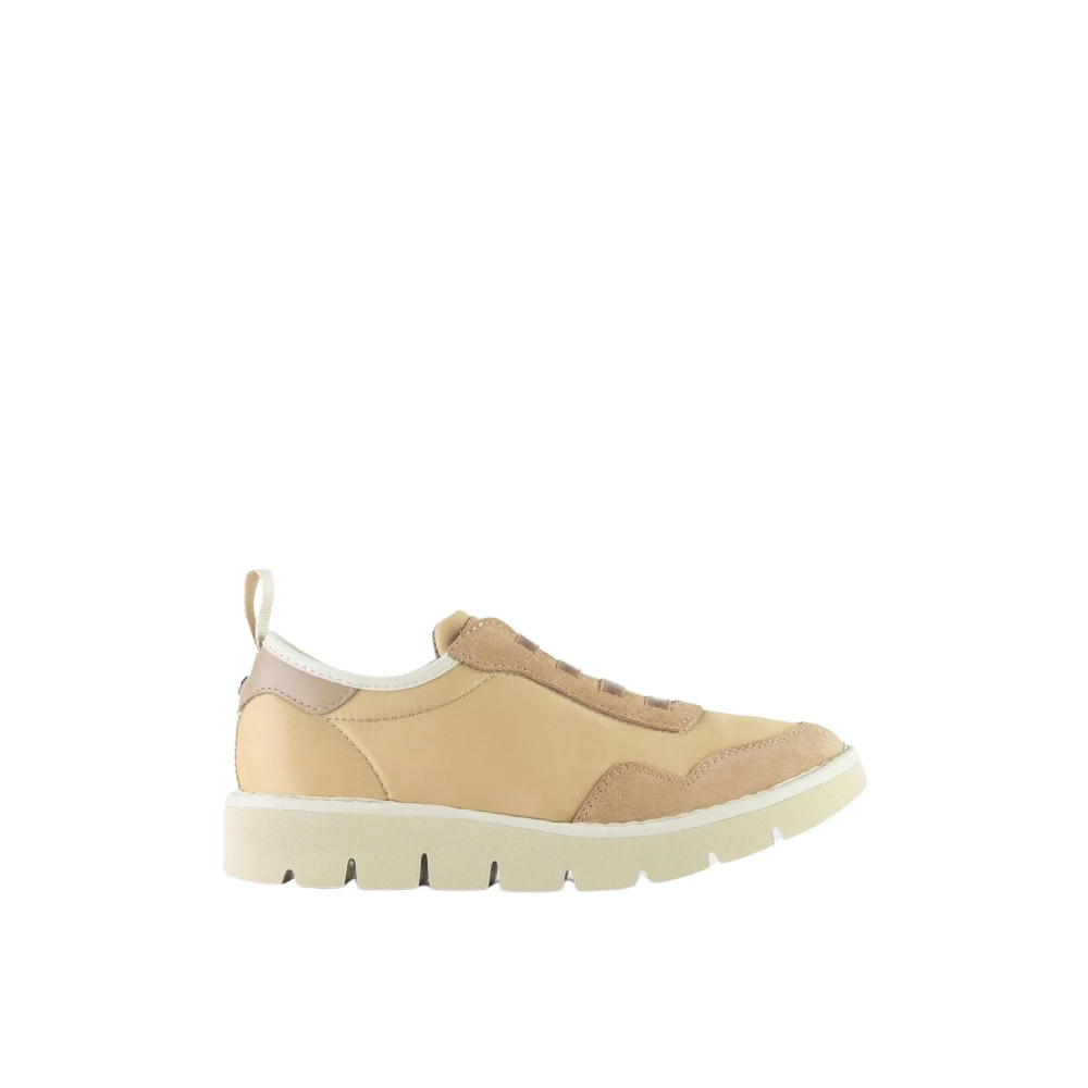 Panchic P05 Slip-On Nylon Suede Sand Sneakers Beige Dames