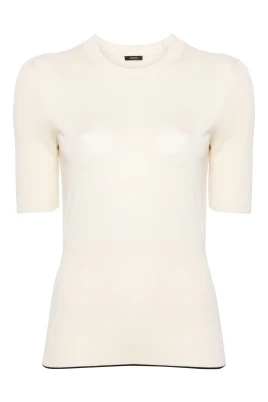 Casual Kortärmad Beige T-shirt