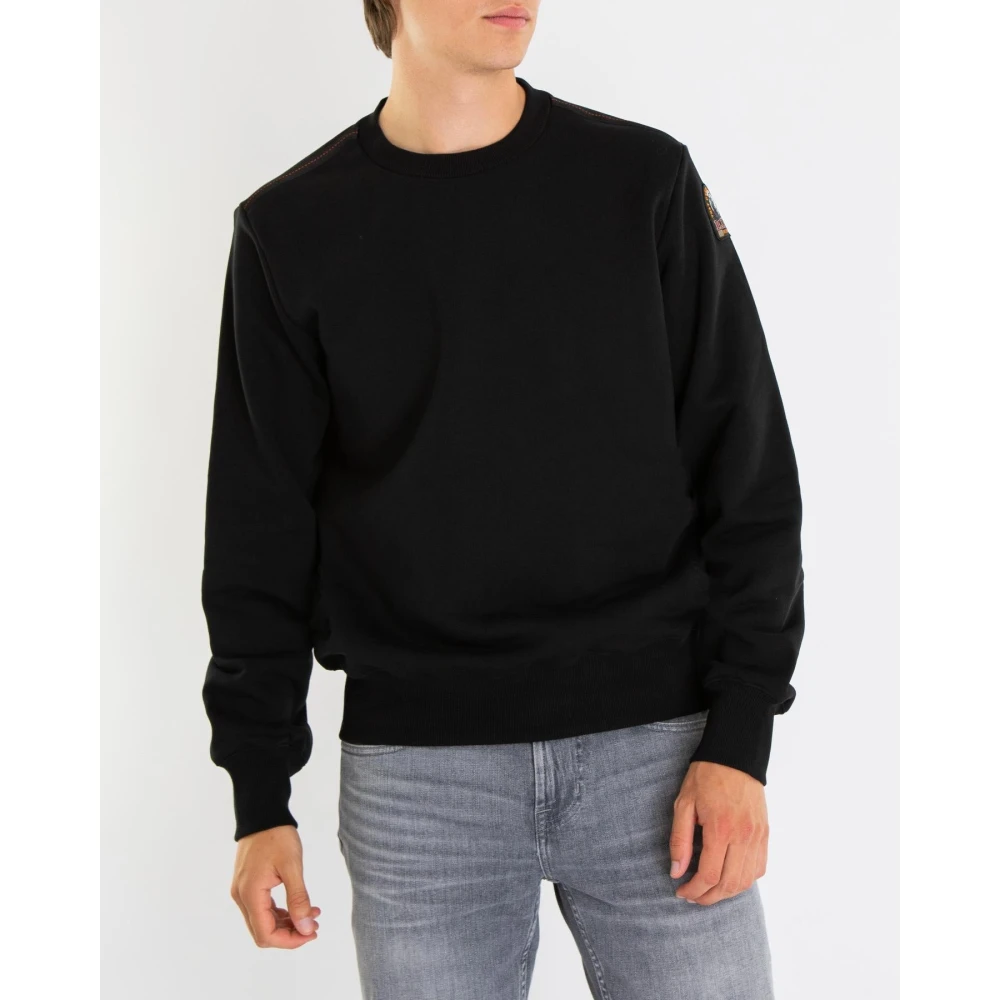Parajumpers Zwart Crew Neck Trui Black Heren