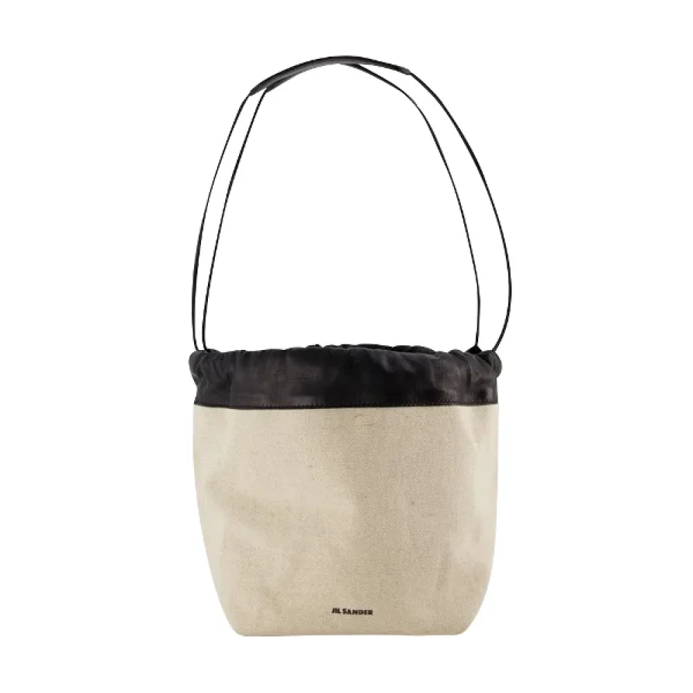 Jil Sander Leather shoulder-bags Beige Dames