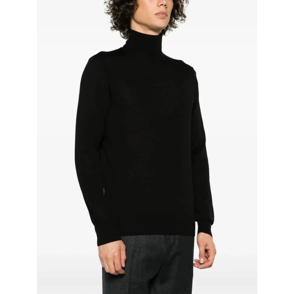 Ballantyne Zwarte T-Neck Pullover Sweater Black Heren