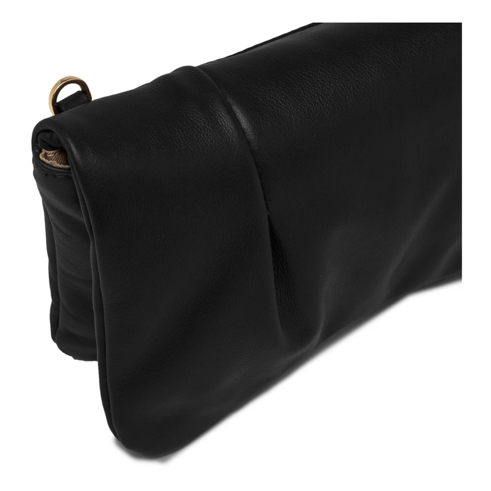 Gianni Chiarini Zwarte Glenda Leren Schoudertas Black Dames