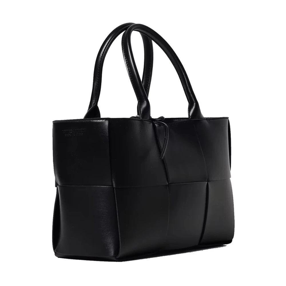Bottega Veneta Kleine Arco Tote Tas met Intrecciato Motief Black Dames