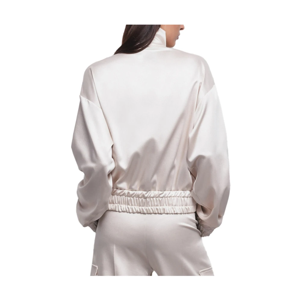Gaëlle Paris Witte Winterjas Elegante Moderne Stijl White Dames