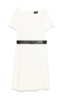 witte-korte-mouw-riem-jurk