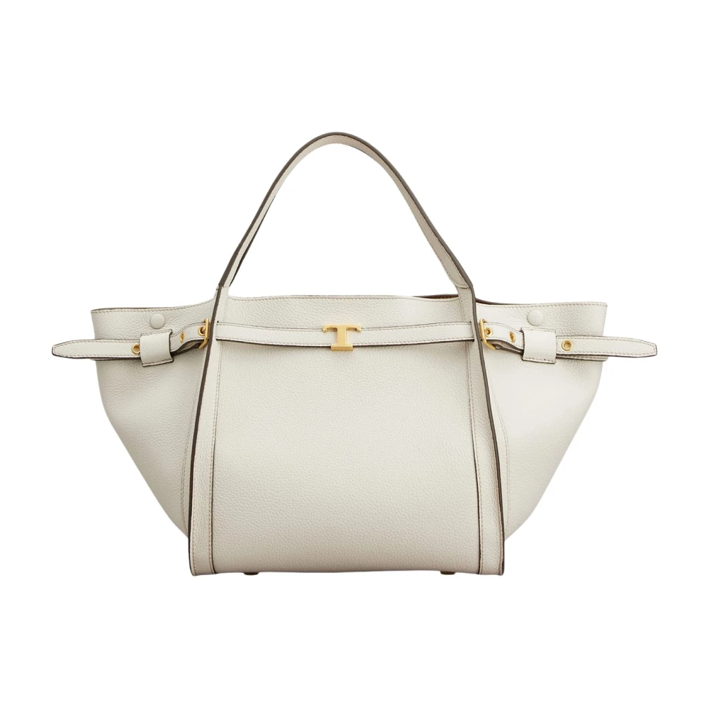 Tod's White Handbags, Female, One Size, T Timeless Tote Bag