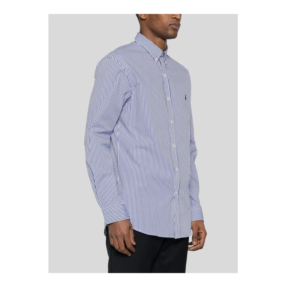 Polo Ralph Lauren Gestreept Logoshirt Blue Heren